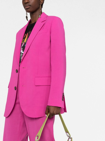 Shop Dsquared2 Wide-leg Suit In Rosa
