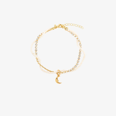 Shop Hermina Athens Gold-plated Sylvia Pearl Bracelet