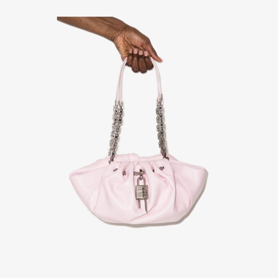 Shop Givenchy Pink Kenny 4g Chain Leather Bag