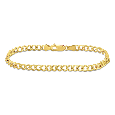 Shop Amour 4.1mm Curb Chain Bracelet In 14k Yellow Gold