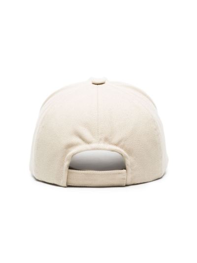 Isabel Marant Off White Logo Baseball Hat In Neutrals