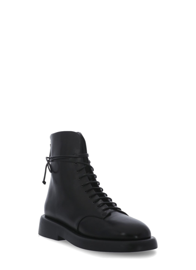 Shop Marsèll Smooth Leather Ankle Boots In Black