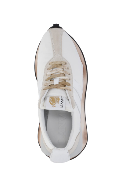 Shop Lanvin Bumpr Sneakers In Optic White