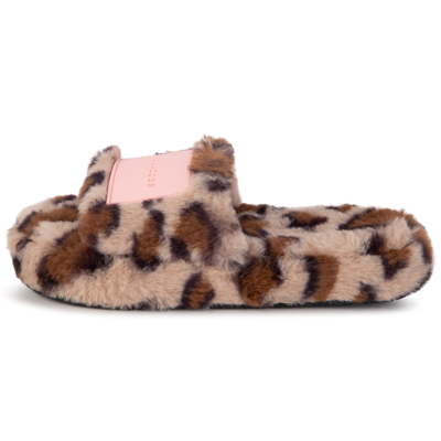 Shop Marc Jacobs Slippers With Logo In Begie