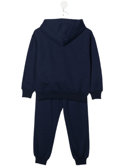 Shop Moschino Coordinated Blue Cotton Tracksuit With Teddy Bear Print  Kids Boy
