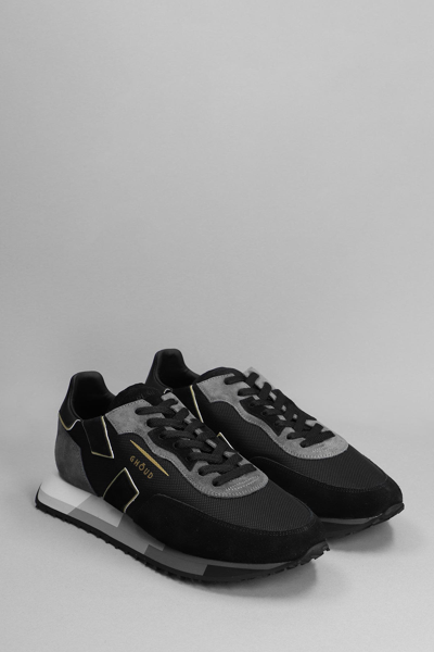 Shop Ghoud Rush Sneakers In Black Suede And Fabric