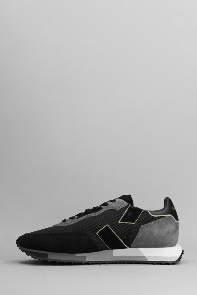 Shop Ghoud Rush Sneakers In Black Suede And Fabric