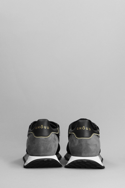 Shop Ghoud Rush Sneakers In Black Suede And Fabric