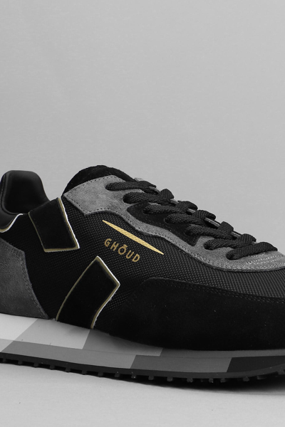 Shop Ghoud Rush Sneakers In Black Suede And Fabric