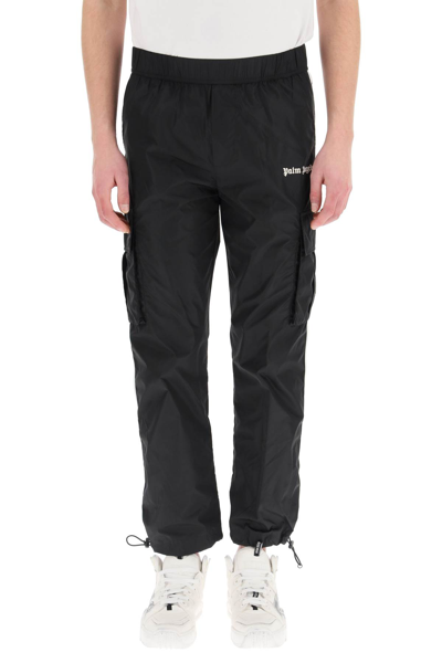 Shop Palm Angels New Cargo Aftersport Trousers In Black Black