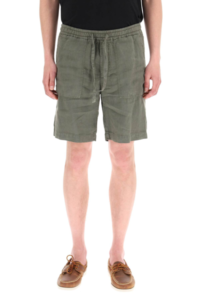 Shop Ermenegildo Zegna Casual Linen Shorts In Verde Pastello Unito (green)