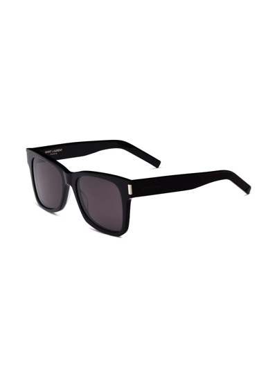 Shop Saint Laurent Sl 556 Rectangular-frame Sunglasses In Black