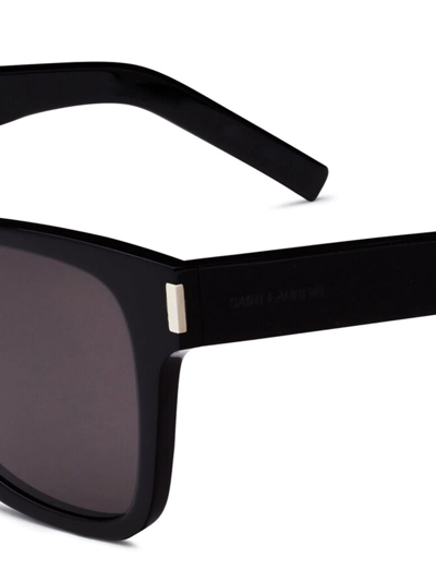 Saint Laurent Sl 556 Rectangular-frame Sunglasses In Black