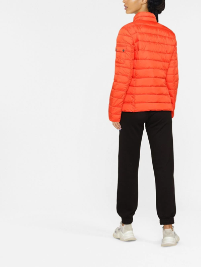 Shop Lauren Ralph Lauren Recycled Polyester Puffer Jacket In Orange