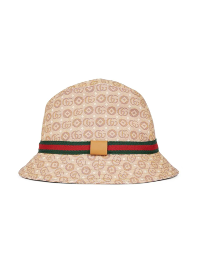 Shop Gucci Gg Canvas Bucket Hat In Neutrals