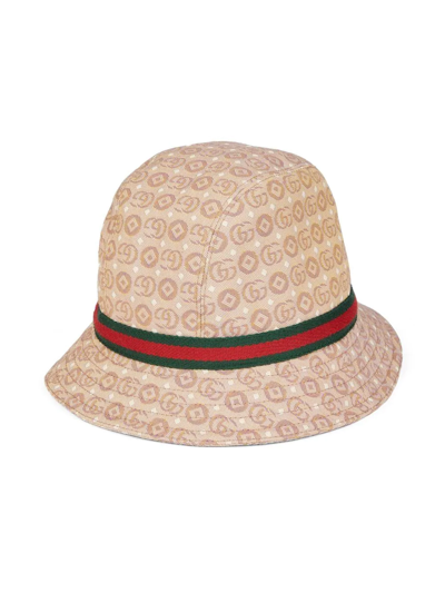 Shop Gucci Gg Canvas Bucket Hat In Neutrals