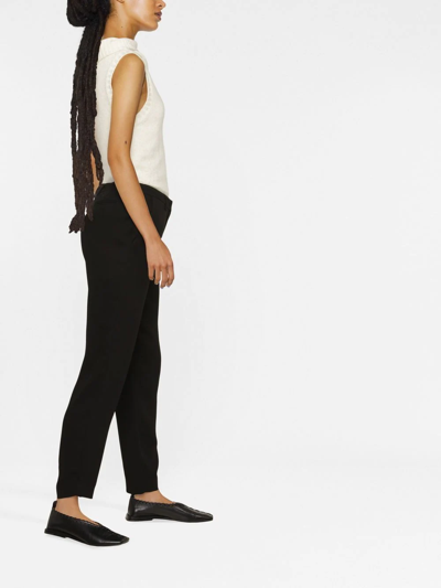Fabiana Filippi High Waist Bead Detail Ankle Pants In Black