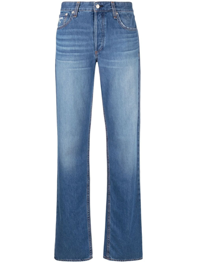 Rag & Bone Rosa Mid-rise Boyfriend Jeans In Blue