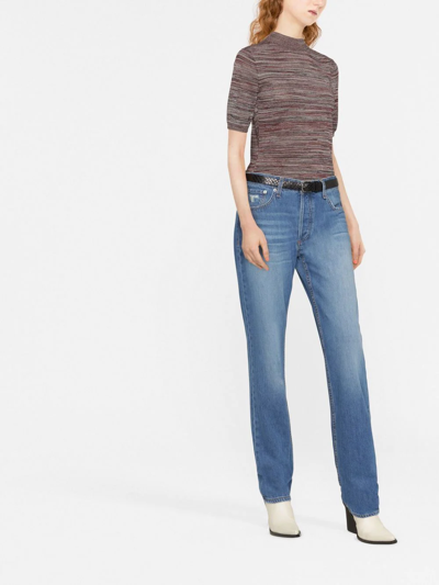 Rag & Bone Rosa Mid-rise Boyfriend Jeans In Blue