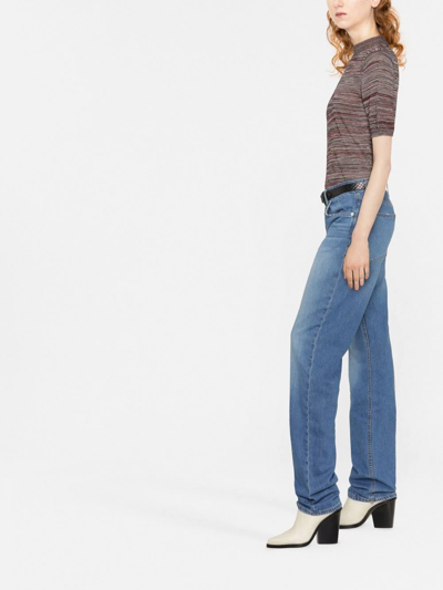 Rag & Bone Rosa Mid-rise Boyfriend Jeans In Blue
