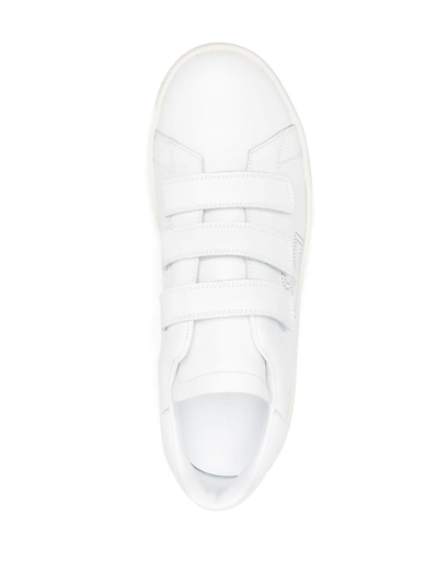 Shop Isabel Marant Perforated-logo Touch-strap Sneakers In White