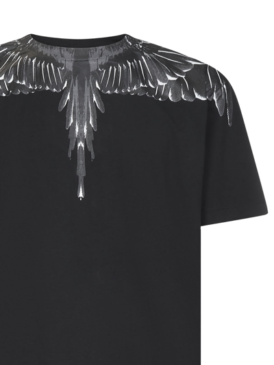 Shop Marcelo Burlon County Of Milan Marcelo Burlon Icon Wings Regular T-shirt In Black