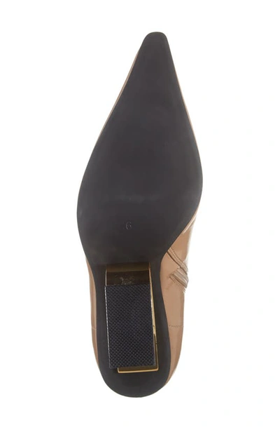 Jeffrey Campbell Combass Bootie In Natural Crinkle Pat Gold