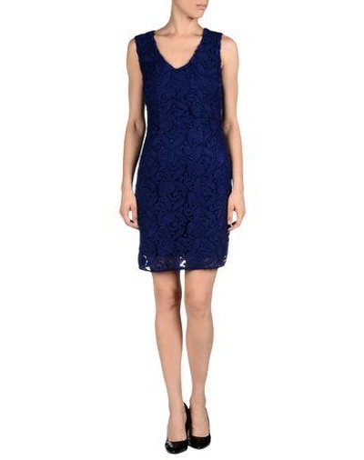 Shop Hoss Intropia Short Dress In Blue