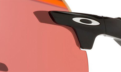 Shop Oakley Encoder 136mm Prizm™ Rimless Wrap Shield Sunglasses In Pink Black