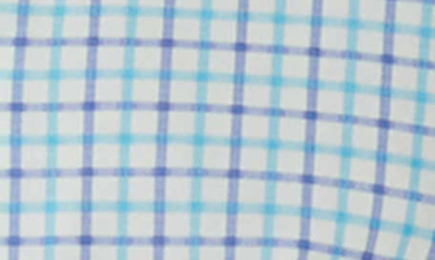 Shop Bugatchi Ooohcotton® Check Button-up Shirt In Turquoise