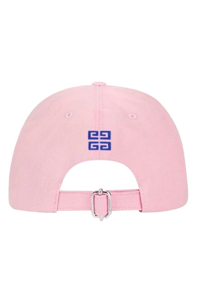 Shop Givenchy Logo Embroidered Baseball Cap In 674-blossom Pink