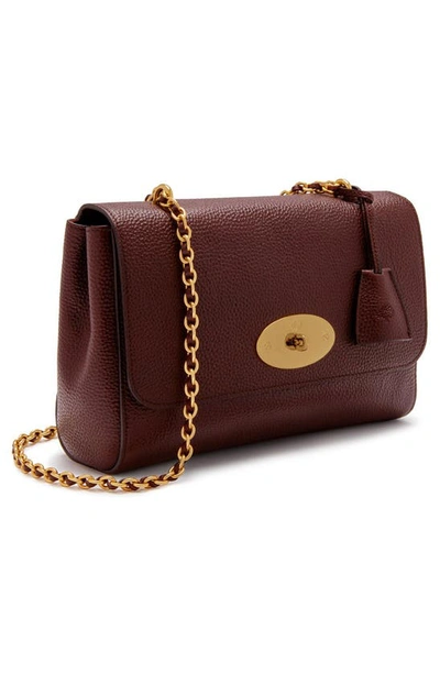Shop Mulberry Medium Lily Leather Bag In Oxblood