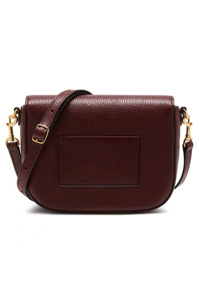 Shop Mulberry Small Darley Leather Satchel In Oxblood