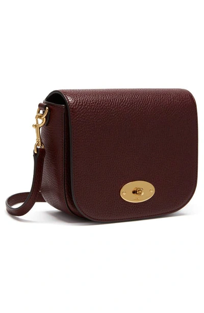 Shop Mulberry Small Darley Leather Satchel In Oxblood