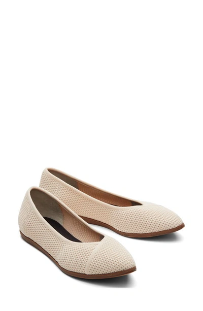 Shop Toms Katie Knit Flat In Natural