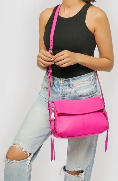 Shop Aimee Kestenberg Bali Leather Crossbody Bag In Hot Pink