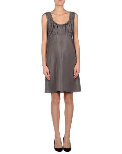 Shop Marni Short Dress In Lead