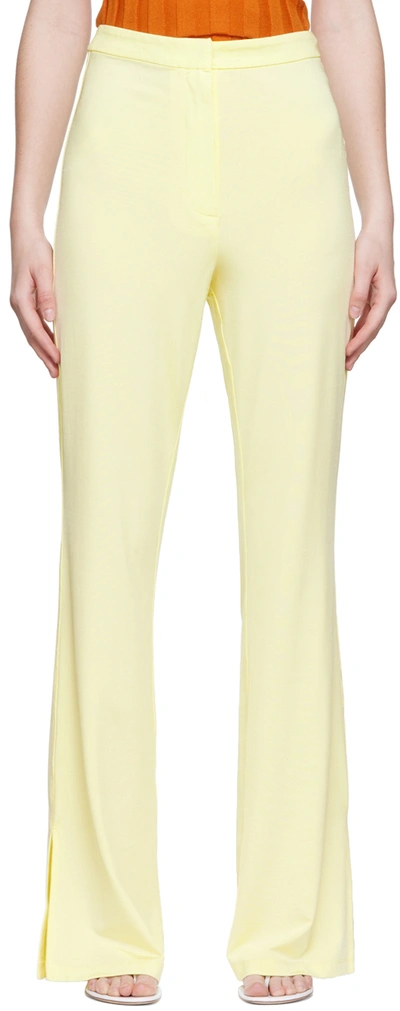 Remain Birger Christensen Yellow Jessie Trousers In 11-0618 Wax Yellow