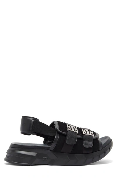 Shop Givenchy Marshmallow Bridle Slingback Sandal In Black