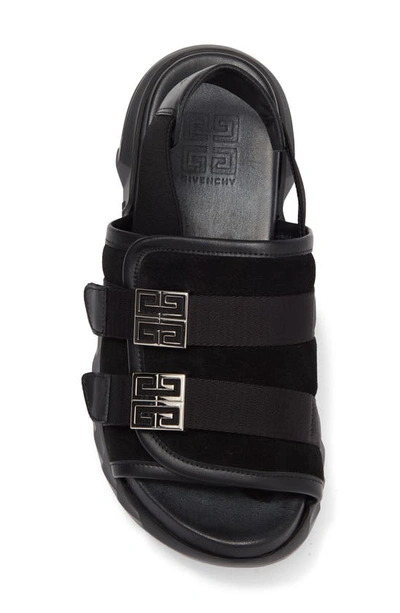 Shop Givenchy Marshmallow Bridle Slingback Sandal In Black