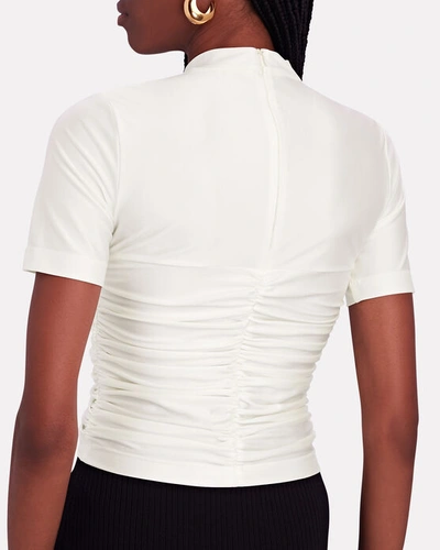 Shop Alexander Wang T Ruched Bodycon Top In White