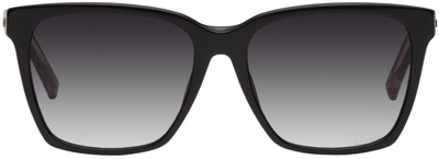 Shop Missoni Black Square Sunglasses In 807 Black