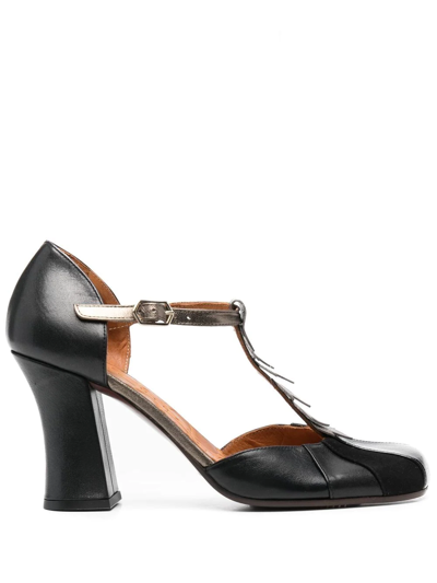 Shop Chie Mihara Fabad Block-heel 80mm Heel Pumps In Black