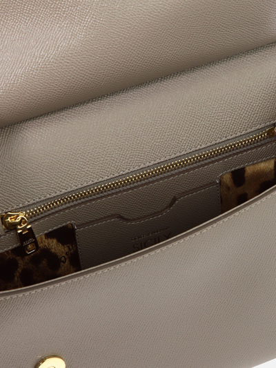 Shop Dolce & Gabbana "sicily" Handbag In Grey