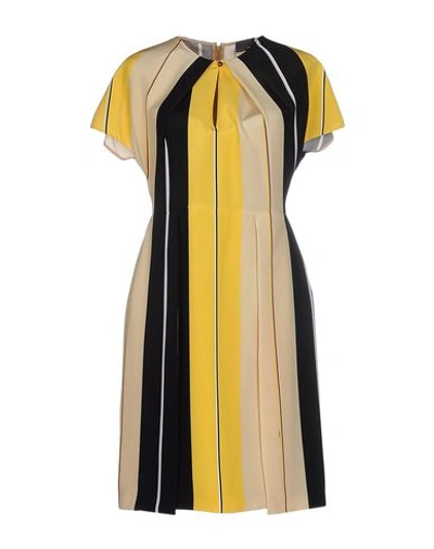 Fendi Short Dress In Yellow