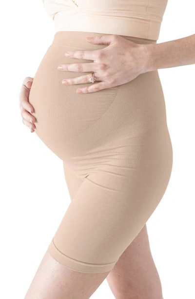 Kindred Bravely Assorted 2-pack Seamless No-rub Maternity Thigh Saver In Black Beige