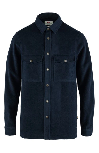 Shop Fjall Raven Canada Snap-up Shirt In Night Sky