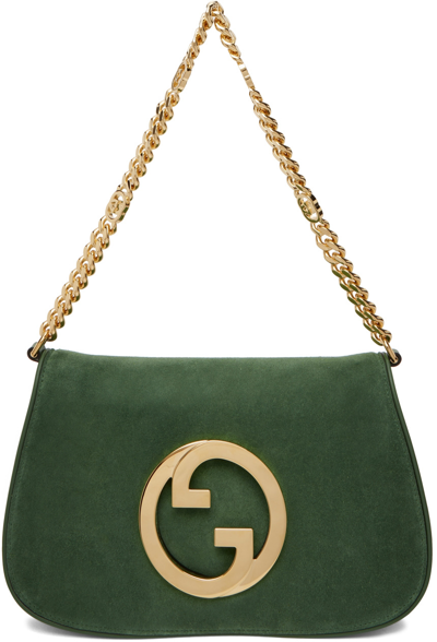 Gucci Green Blondie Shoulder Bag In 8352 Blond.cash Gr/b | ModeSens