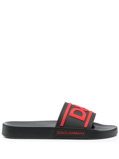 Shop Dolce & Gabbana Ciabatte In Black