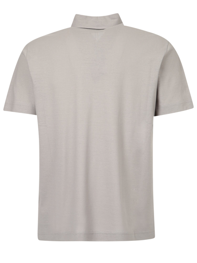 Shop Herno Short-sleeve Polo Shirt In Grey